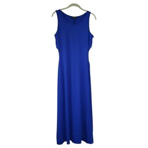 See You Monday Sz S Blue‎ Cutout Midi Dress Sleeveless NWT